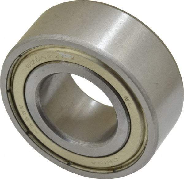 Tritan - 25mm Bore Diam, 52mm OD, Double Shield Angular Contact Radial Ball Bearing - 20.6mm Wide, 2 Rows, Round Bore, 3,200 Lb Static Capacity, 4,700 Lb Dynamic Capacity - Americas Industrial Supply