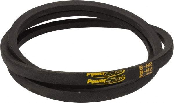 Value Collection - Section B, 21/32" Wide, 85" Outside Length, V-Belt - Rubber, Classic, No. B82 - Americas Industrial Supply