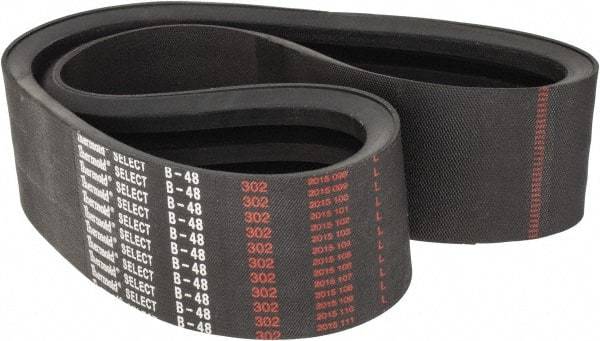Value Collection - Section B, V-Belt - Neoprene Rubber, Classic Banded, No. B-48 - Americas Industrial Supply