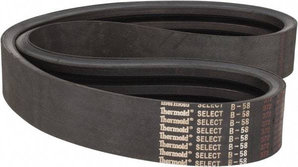 Value Collection - Section B, V-Belt - Neoprene Rubber, Classic Banded, No. B-58 - Americas Industrial Supply