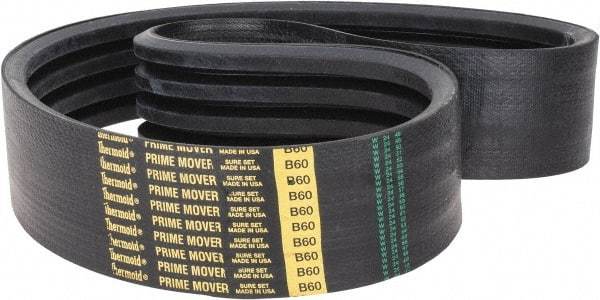 Value Collection - Section B, V-Belt - Neoprene Rubber, Classic Banded, No. B-60 - Americas Industrial Supply
