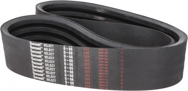 Value Collection - Section B, V-Belt - Neoprene Rubber, Classic Banded, No. B-66 - Americas Industrial Supply