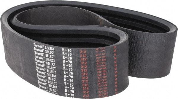 Value Collection - Section B, V-Belt - Neoprene Rubber, Classic Banded, No. B-70 - Americas Industrial Supply