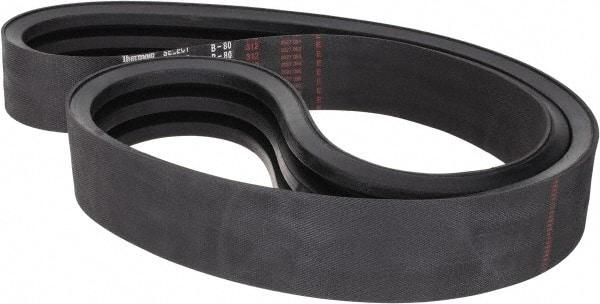 Value Collection - Section B, V-Belt - Neoprene Rubber, Classic Banded, No. B-80 - Americas Industrial Supply