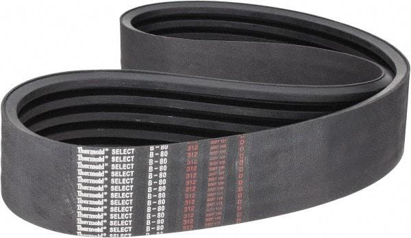 Value Collection - Section B, V-Belt - Neoprene Rubber, Classic Banded, No. B-80 - Americas Industrial Supply