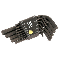 .050 - 3/8 HEX L-KEY SHORT ARM BLACK SET - Americas Industrial Supply