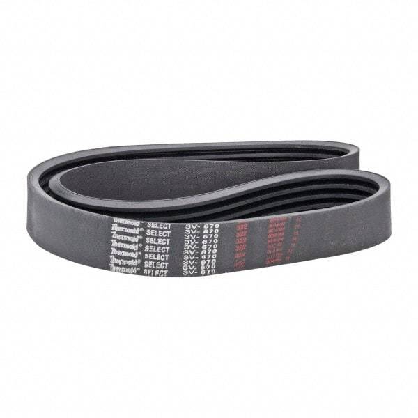 Value Collection - Section 3V, V-Belt - Neoprene Rubber, Narrow Banded, No. 3V670 - Americas Industrial Supply