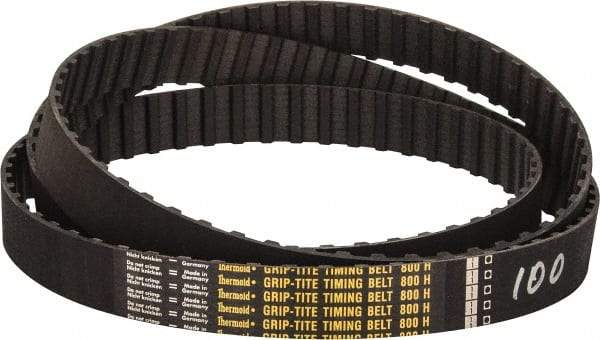 Value Collection - Section H, Timing Belt - Neoprene Rubber, Series H, No. 800H100 - Americas Industrial Supply