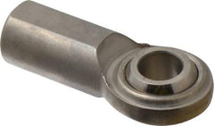 Made in USA - 5/8" ID, 1-1/2" Max OD, 5,870 Lb Max Static Cap, Plain Female Spherical Rod End - 5/8-18 RH, Stainless Steel with Stainless Steel Raceway - Americas Industrial Supply