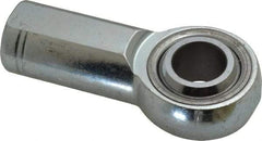 Made in USA - 3/4" ID, 1-3/4" Max OD, 28,090 Lb Max Static Cap, Plain Female Spherical Rod End - 3/4-16 RH, Alloy Steel with Steel Raceway - Americas Industrial Supply