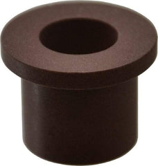 Bunting Bearing - 1/2" Inside x 3/4" Outside Diam, PTFE Sleeve Bearing - 1" Flange Outside Diam, 1/8" Flange Thickness, 3/4" OAL - Americas Industrial Supply