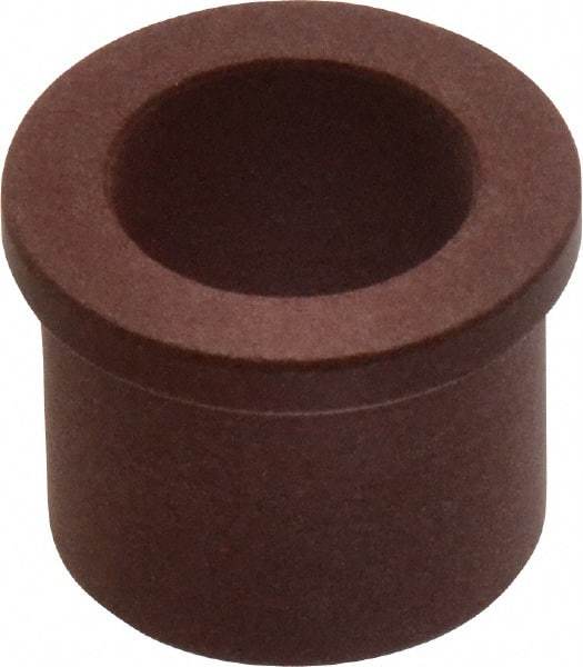 Bunting Bearing - 5/8" Inside x 7/8" Outside Diam, PTFE Sleeve Bearing - 1" Flange Outside Diam, 1/8" Flange Thickness, 3/4" OAL - Americas Industrial Supply