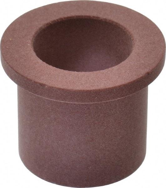 Bunting Bearing - 3/4" Inside x 1" Outside Diam, PTFE Sleeve Bearing - 1-1/4" Flange Outside Diam, 1/8" Flange Thickness, 1" OAL - Americas Industrial Supply