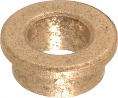 Boston Gear - 1/4" Inside x 3/8" Outside Diam, Oil Impregnated Bronze SAE-841 Flanged Sleeve Bearing - 1/2" Flange Outside Diam, 1/16" Flange Thickness, 3/16" OAL - Americas Industrial Supply