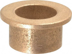 Boston Gear - 7/8" Inside x 1-1/8" Outside Diam, Oil Impregnated Bronze SAE-841 Flanged Sleeve Bearing - 1-1/2" Flange Outside Diam, 1/8" Flange Thickness, 3/4" OAL - Americas Industrial Supply