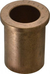 Boston Gear - 1" Inside x 1-3/8" Outside Diam, Oil Impregnated Bronze SAE-841 Flanged Sleeve Bearing - 1-5/8" Flange Outside Diam, 3/16" Flange Thickness, 2" OAL - Americas Industrial Supply