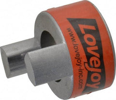 Lovejoy - 5/8" Max Bore Diam, Flexible Coupling Hub - 1.08" OD, 1.72" OAL, Sintered Iron, Order 2 Hubs & 1 Spider for Complete Coupling - Americas Industrial Supply