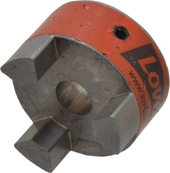 Lovejoy - 1/2" Max Bore Diam, Flexible Coupling Hub - 1-3/4" OD, 2.12" OAL, Sintered Iron, Order 2 Hubs & 1 Spider for Complete Coupling - Americas Industrial Supply