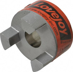 Lovejoy - 5/8" Max Bore Diam, 3/16" x 3/32" Keyway Width x Depth, Flexible Coupling Hub - 1-3/4" OD, 2.12" OAL, Sintered Iron, Order 2 Hubs & 1 Spider for Complete Coupling - Americas Industrial Supply