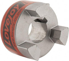 Lovejoy - 3/4" Max Bore Diam, 3/16" x 3/32" Keyway Width x Depth, Flexible Coupling Hub - 1-3/4" OD, 2.12" OAL, Sintered Iron, Order 2 Hubs & 1 Spider for Complete Coupling - Americas Industrial Supply