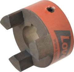 Lovejoy - 20mm Max Bore, 6mm x 2.8mm Keyway Width x Depth, Flexible Coupling Hub - 1-3/4" OD, 2.12" OAL, Sintered Iron, Order 2 Hubs & 1 Spider for Complete Coupling - Americas Industrial Supply