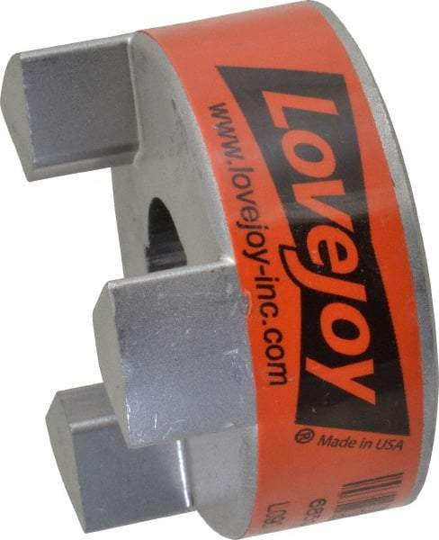 Lovejoy - 3/4" Max Bore Diam, 3/16" x 3/32" Keyway Width x Depth, Flexible Coupling Hub - 2.11" OD, 2.12" OAL, Sintered Iron, Order 2 Hubs & 1 Spider for Complete Coupling - Americas Industrial Supply