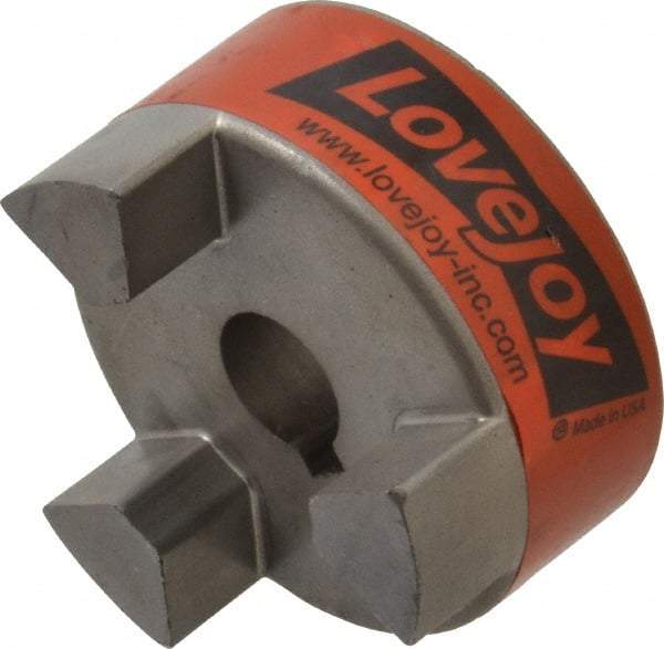 Lovejoy - 14mm Max Bore, Flexible Coupling Hub - 2.11" OD, 2.12" OAL, Sintered Iron, Order 2 Hubs & 1 Spider for Complete Coupling - Americas Industrial Supply