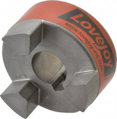 Lovejoy - 19mm Max Bore, 6mm x 2.8mm Keyway Width x Depth, Flexible Coupling Hub - 2.11" OD, 2.12" OAL, Sintered Iron, Order 2 Hubs & 1 Spider for Complete Coupling - Americas Industrial Supply