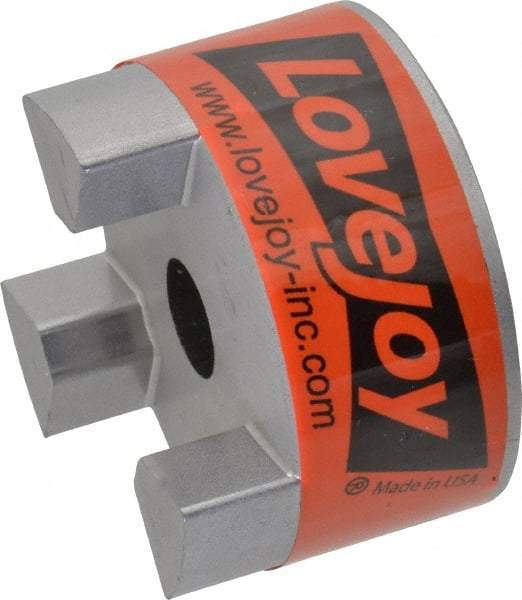 Lovejoy - 1/2" Max Bore Diam, Flexible Coupling Hub - 2.11" OD, 2-1/2" OAL, Sintered Iron, Order 2 Hubs & 1 Spider for Complete Coupling - Americas Industrial Supply