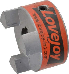 Lovejoy - 3/4" Max Bore Diam, 3/16" x 3/32" Keyway Width x Depth, Flexible Coupling Hub - 2.11" OD, 2-1/2" OAL, Sintered Iron, Order 2 Hubs & 1 Spider for Complete Coupling - Americas Industrial Supply