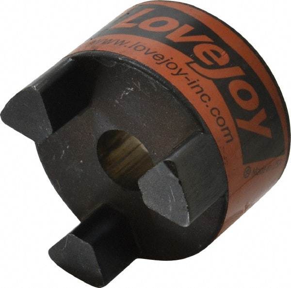 Lovejoy - 3/4" Max Bore Diam, 3/16" x 3/32" Keyway Width x Depth, Flexible Coupling Hub - 2.54" OD, 3-1/2" OAL, Sintered Iron, Order 2 Hubs & 1 Spider for Complete Coupling - Americas Industrial Supply