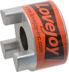 Lovejoy - 1" Max Bore Diam, 1/4" x 1/8" Keyway Width x Depth, Flexible Coupling Hub - 2.54" OD, 3-1/2" OAL, Sintered Iron, Order 2 Hubs & 1 Spider for Complete Coupling - Americas Industrial Supply