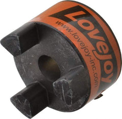 Lovejoy - 19mm Max Bore, 6mm x 2.8mm Keyway Width x Depth, Flexible Coupling Hub - 2.54" OD, 3-1/2" OAL, Sintered Iron, Order 2 Hubs & 1 Spider for Complete Coupling - Americas Industrial Supply