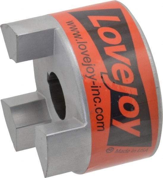 Lovejoy - 1" Max Bore Diam, 1/4" x 1/8" Keyway Width x Depth, Flexible Coupling Hub - 3.31" OD, 4-1/4" OAL, Sintered Iron, Order 2 Hubs & 1 Spider for Complete Coupling - Americas Industrial Supply