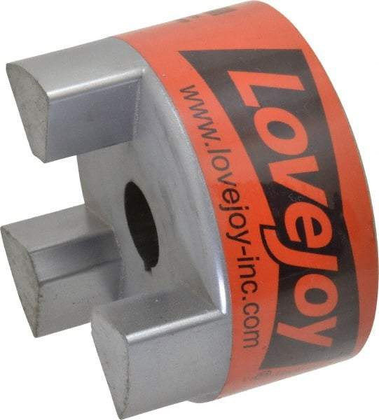 Lovejoy - 7/8" Max Bore Diam, Flexible Hub Coupling - 3-3/4" OD, 4-1/2" OAL, Sintered Iron - Americas Industrial Supply