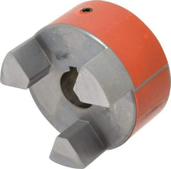 Lovejoy - 1-1/8" Max Bore Diam, Flexible Hub Coupling - 3-3/4" OD, 4-1/2" OAL, Sintered Iron - Americas Industrial Supply