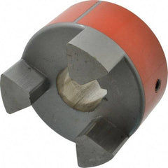 Lovejoy - 1-3/8" Max Bore Diam, Flexible Hub Coupling - 3-3/4" OD, 4-1/2" OAL, Sintered Iron - Americas Industrial Supply