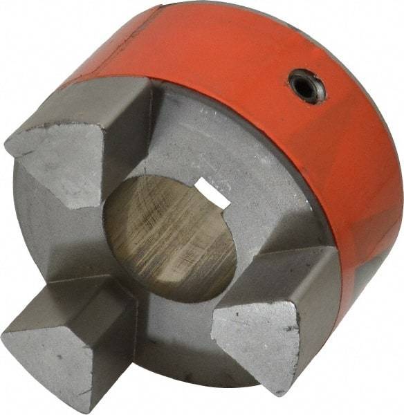 Lovejoy - 1-1/2" Max Bore Diam, Flexible Hub Coupling - 3-3/4" OD, 4-1/2" OAL, Metal - Americas Industrial Supply