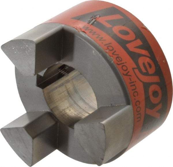 Lovejoy - 1-3/4" Max Bore Diam, Flexible Hub Coupling - 3-3/4" OD, 4-1/2" OAL, Sintered Iron - Americas Industrial Supply