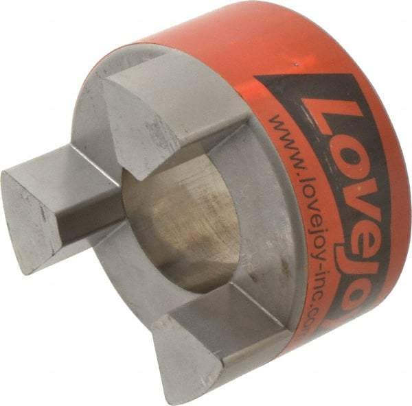 Lovejoy - 1-7/8" Max Bore Diam, Flexible Hub Coupling - 3-3/4" OD, 4-1/2" OAL, Sintered Iron - Americas Industrial Supply