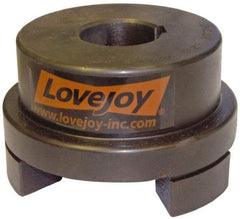 Lovejoy - 1-3/8" Max Bore Diam, Flexible Hub Coupling - 4-1/2" OD, 4.88" OAL, Sintered Iron - Americas Industrial Supply