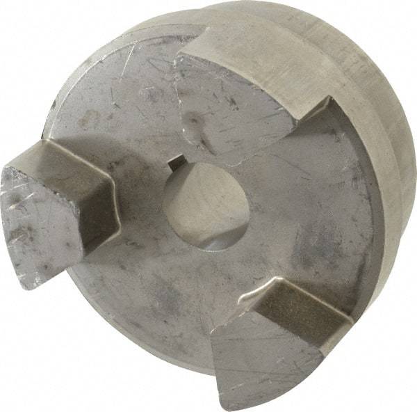 Lovejoy - 1-1/8" Max Bore Diam, Flexible Hub Coupling - 4-1/2" OD, 4.88" OAL, Sintered Iron - Americas Industrial Supply