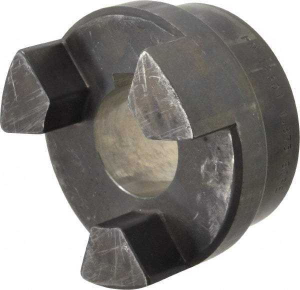 Lovejoy - 1-7/8" Max Bore Diam, Flexible Hub Coupling - 4-1/2" OD, 4.88" OAL, Sintered Iron - Americas Industrial Supply