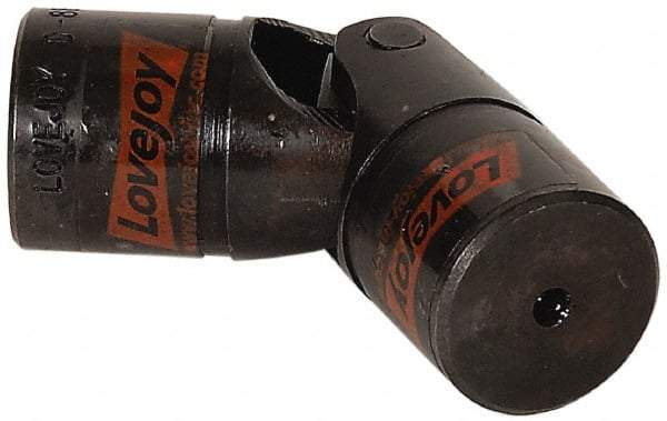 Lovejoy - 7/8" Bore Depth, 1,176 In/Lbs. Torque, D-Type Single Universal Joint - 7/16" Inside x 7/8" Outside Diam, 3" OAL - Americas Industrial Supply