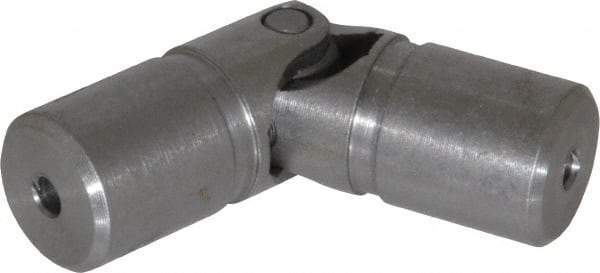 Lovejoy - 11/16" Bore Depth, 540 In/Lbs. Torque, D-Type Single Universal Joint - 5/16" Inside x 5/8" Outside Diam, 2-1/4" OAL - Americas Industrial Supply