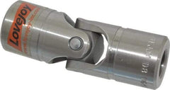 Lovejoy - 1-1/16" Bore Depth, 5,220 In/Lbs. Torque, D-Type Single Universal Joint - 5/8" Inside x 1-1/4" Outside Diam, 3-3/4" OAL - Americas Industrial Supply