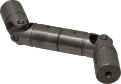 Lovejoy - 7/8" Bore Depth, 768 In/Lbs. Torque, DD-Type Double Universal Joint - 3/8" Inside x 3/4" Outside Diam, 5-3/8" OAL - Americas Industrial Supply