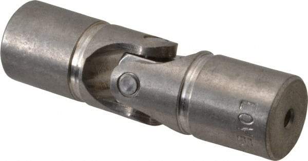 Lovejoy - 7/8" Bore Depth, 512 In/Lbs. Torque, D-Type Single Universal Joint - 3/8" Inside x 3/4" Outside Diam, 2-11/16" OAL - Americas Industrial Supply