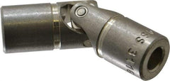 Lovejoy - 7/8" Bore Depth, 512 In/Lbs. Torque, D-Type Single Universal Joint - 3/8" Inside x 3/4" Outside Diam, 2-11/16" OAL - Americas Industrial Supply