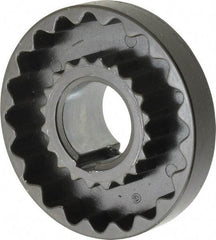 Lovejoy - 1-1/8" Max Bore Diam, 1/4" x 1/8" Keyway Width x Depth, Flexible Coupling Hub - 3-1/4" OD, 2.88" OAL, Cast Iron - Americas Industrial Supply